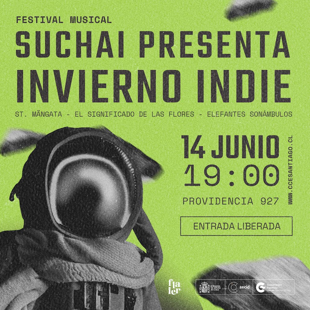 Festival musical SUCHAI presenta «Invierno Indie» este 14 de junio