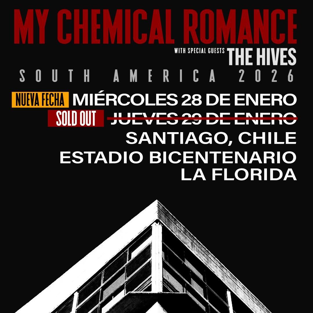 My Chemical Romance anuncia segunda fecha en Chile