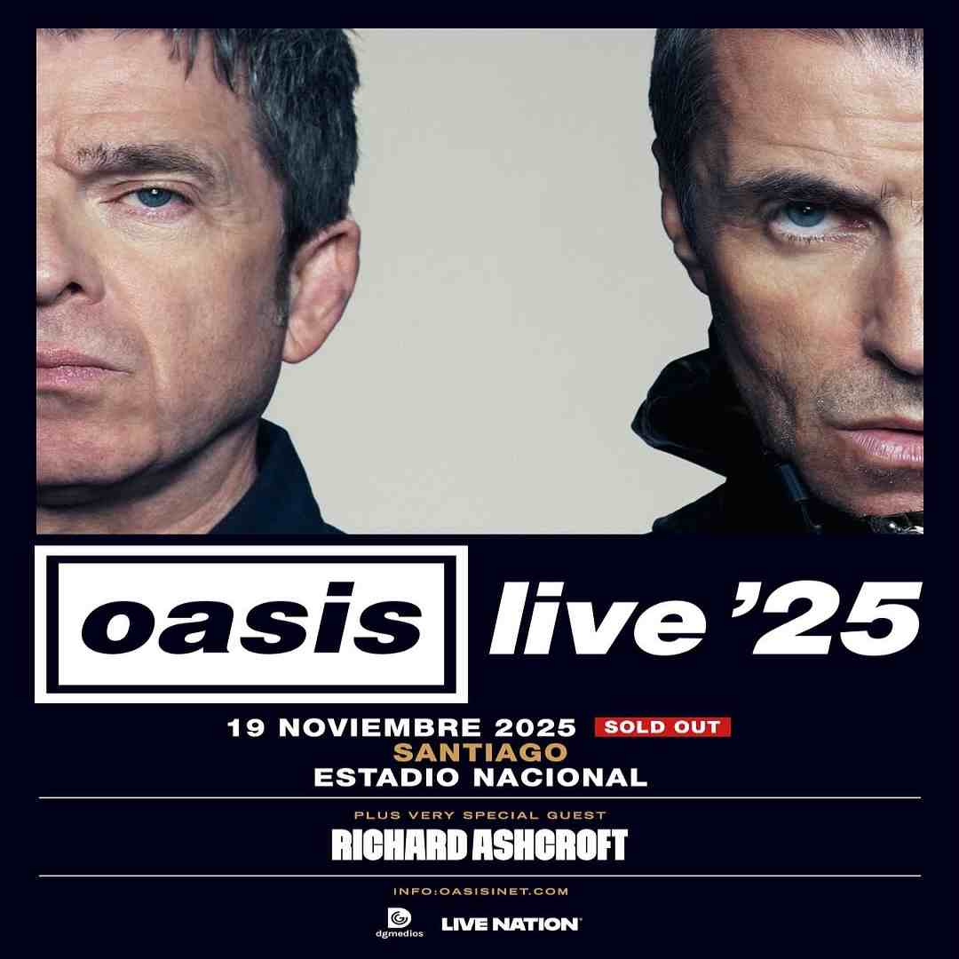 Richard Ashcroft se suma como artista invitado a conciertos de Oasis en Chile y Sudamérica