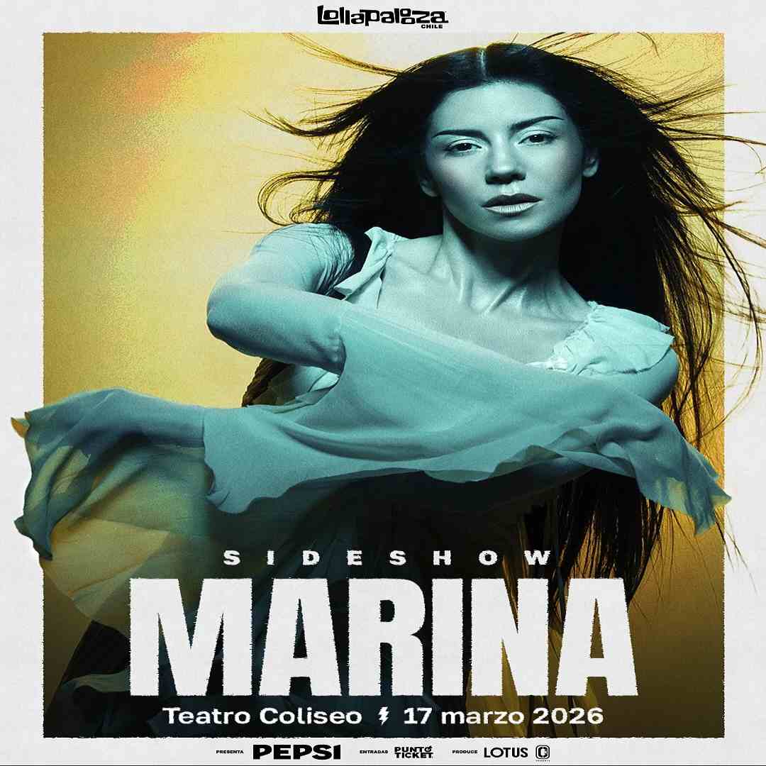 Lollapalooza Chile 2026 anuncia a Marina como uno de sus sideshows en el Teatro Coliseo