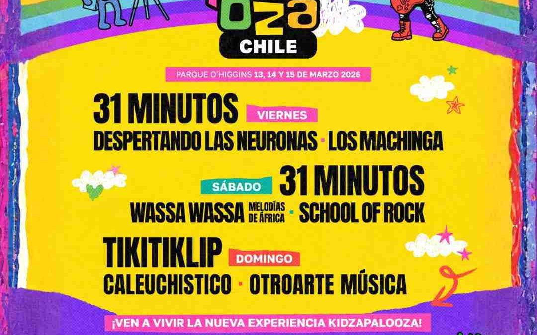 Kidzapalooza! presenta su line up 2026 
