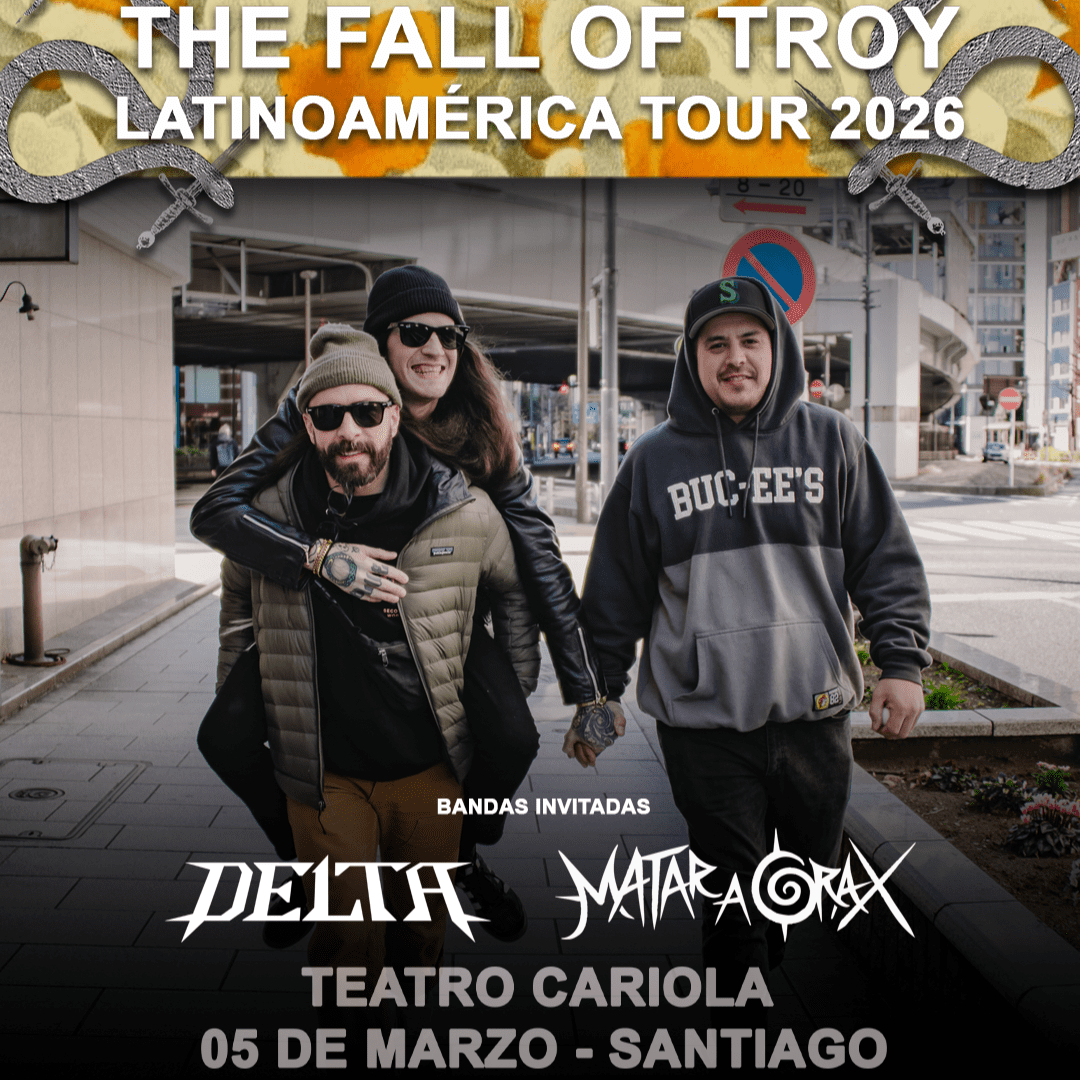 Se confirman las bandas nacionales que abrirán el show de The Fall of Troy en Chile