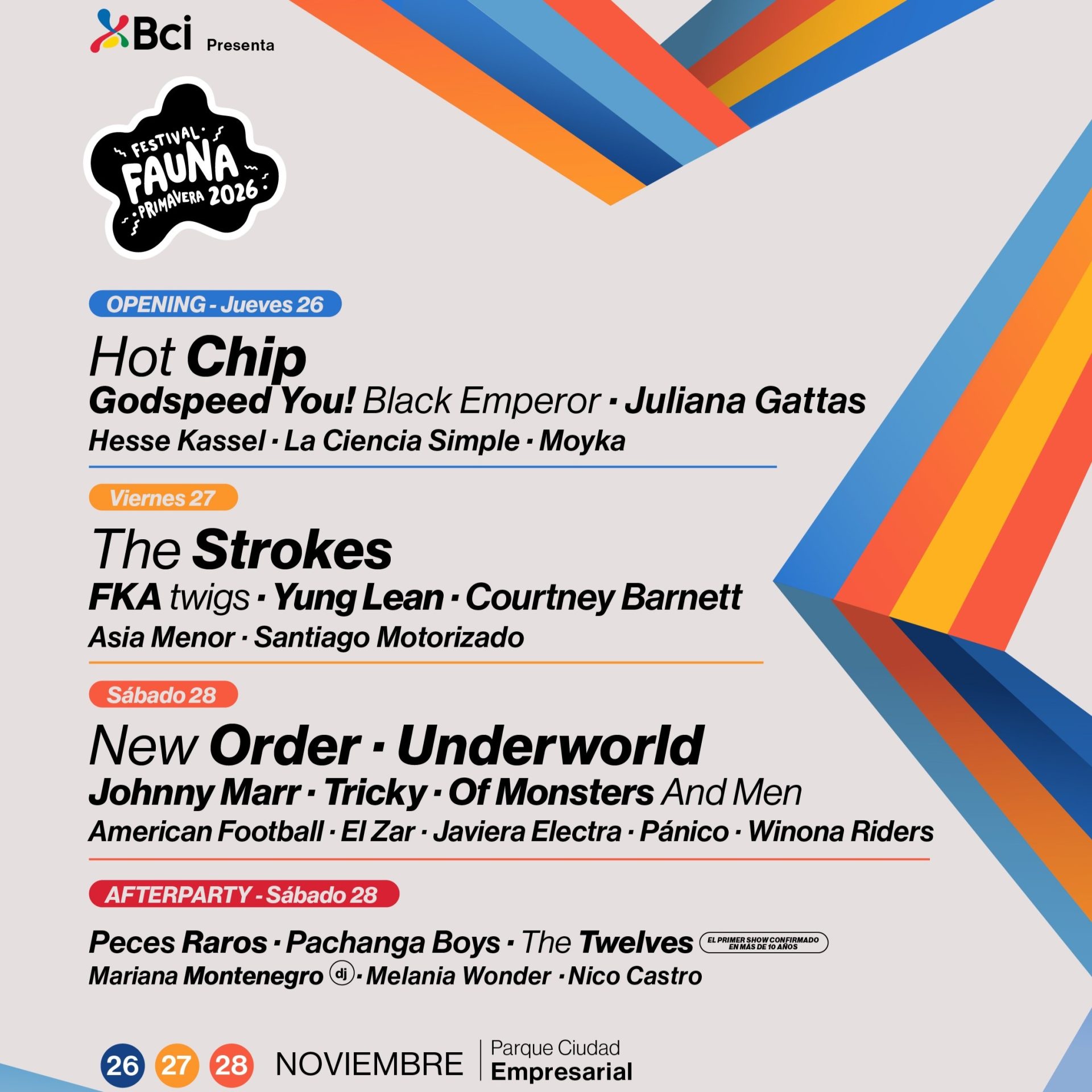Fauna Primavera suma a Hot Chip a su cartel y anuncia line up por día